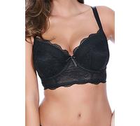 Freya Damen Women's Fancies Underwire Longline Bra BH, Undurchsichtige, Schwarz, 75E