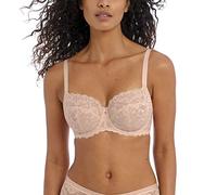 Freya Damen Women's Offbeat Underwire Side Support Bra Plunge-BH, Undurchsichtige, Natürliches Beige, 80DD