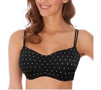 Freya Jewel Cove Convertible Bikini Top, 38D, Black