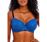 Freya Offbeat-Bügel-BH für Damen, gepolstert, Halbschalen-BH, Blau (Dazzling Blue), 34GG