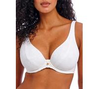 Freya Swim Damen Nomad Nights Underwire High Apex Top Bikini, Weiss/opulenter Garten, 32GG