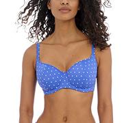 Freya Swim Jewel Cove Badeanzugoberteil, gestreift, mit Bügeln, weiß, 75F