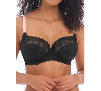 Freya Womens Offbeat Underwire Side Support Bra BH mit voller Abdeckung, Black, 38F