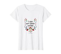 Frida Kahlo Muse PAPL1673 T-Shirt, Damen, Weiß, XS
