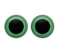 Frida's Wollhaus 1 Paar Sicherheitsaugen 2-farbig Stofftiere, Puppen, Häkeln, Amigurumi, Wolle, Stricken, Accessoires (525 | Grün, 12 mm)