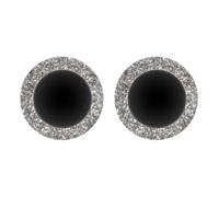 Frida's Wollhaus 1 Paar Sicherheitsaugen Glitzer Stofftiere, Puppen, Häkeln, Amigurumi, Accessoires, Basteln, Stricken, Nähen (SI | Silber, 12 mm)