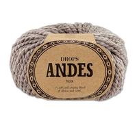 Frida's Wollhaus Drops 100 g Andes Stricken Häkeln Alpaka Schurwolle Alpaca Garn 28 Farben (0619 | Beige | Mix)