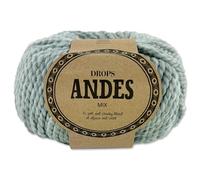 Frida's Wollhaus Drops 100 g Andes Stricken Häkeln Alpaka Schurwolle Alpaca Garn 28 Farben (9023 | Hell seegrün | Mix)