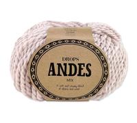 Frida's Wollhaus Drops 100 g Andes Stricken Häkeln Alpaka Schurwolle Alpaca Garn 28 Farben (9025 | Rosa Sand | Mix)