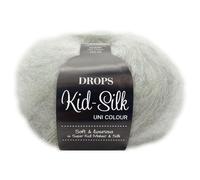 Frida's Wollhaus Drops 25 g Kid-Silk Mohair & Seide Lacegarn Beilaufgarn Flauschig 47 Farben (44 | Mondschein)
