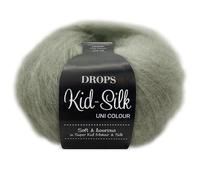Frida's Wollhaus Drops 25 g Kid-Silk Mohair & Seide Lacegarn Beilaufgarn Flauschig 47 Farben (45 | Milde Minze)