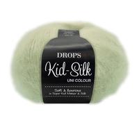 Frida's Wollhaus Drops 25 g Kid-Silk Mohair & Seide Lacegarn Beilaufgarn Flauschig 47 Farben (47 | Pistazieneis)