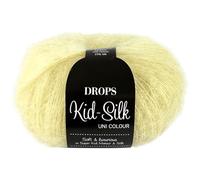 Frida's Wollhaus Drops 25 g Kid-Silk Mohair Seide Lacegarn Wolle Garn Stricken Häkeln 57 Farben (52 | Limonade)