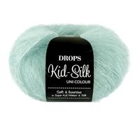 Frida's Wollhaus Drops 25 g Kid-Silk Mohair Seide Lacegarn Wolle Garn Stricken Häkeln 57 Farben (58 | Aquamarin)