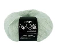 Frida's Wollhaus Drops 25 g Kid-Silk Mohair Seide Lacegarn Wolle Garn Stricken Häkeln 57 Farben (59 | Eiskristall)
