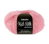 Frida's Wollhaus Drops 25 g Kid-Silk Mohair Seide Lacegarn Wolle Garn Stricken Häkeln 57 Farben (62 | Erdbeereis)