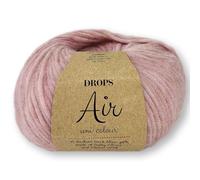 Frida's Wollhaus Drops 50 g Air Stricken Häkeln Alpaka Schurwolle Alpaca Superweich 50 Farben (24 | Zartrosa Uni)