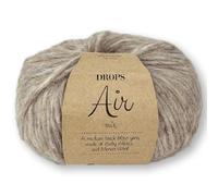 Frida's Wollhaus Drops 50 g Air Stricken Häkeln Alpaka Schurwolle Alpaca Superweich 50 Farben (26 | Beige Mix)
