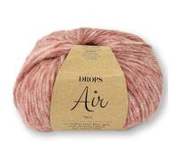 Frida's Wollhaus Drops 50 g Air Stricken Häkeln Alpaka Schurwolle Alpaca Superweich 50 Farben (32 | Blush Mix)