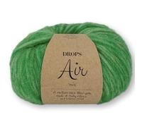 Frida's Wollhaus Drops 50 g Air Stricken Häkeln Alpaka Schurwolle Alpaca Superweich 50 Farben (43 | Papageigrün Mix)