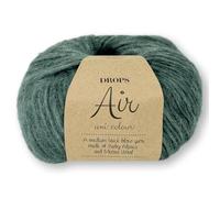Frida's Wollhaus Drops 50 g Air Stricken Häkeln Alpaka Schurwolle Alpaca Superweich 50 Farben (45 | Nordsee Uni)