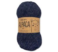 Frida's Wollhaus Drops 50 g Alpaca Alpaka Wolle Garn Häkeln Stricken weich 51 Farben (mix 6360 | Mondnachtblau)