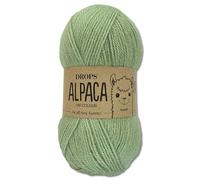 Frida's Wollhaus Drops 50 g Alpaca Alpaka Wolle Garn Häkeln Stricken weich 51 Farben (uni colour 9030 | Pistazieneis)
