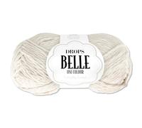 Frida's Wollhaus Drops 50 g Belle Baumwolle Wolle Viscose Leinen Babygarn Sommergarn Stricken Häkeln 20 Farben (26 | Perle)