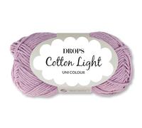 Frida's Wollhaus Drops 50 g Cotton Light Baumwollmischgarn Stricken Häkeln Wolle Garn 33 Farben (25 | Hellflieder)