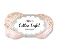 Frida's Wollhaus Drops 50 g Cotton Light Baumwollmischgarn Stricken Häkeln Wolle Garn 33 Farben (44 | Rosa Marshmallow)