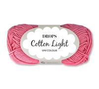 Frida's Wollhaus Drops 50 g Cotton Light Baumwollmischgarn Stricken Häkeln Wolle Garn 33 Farben (45 | Rosa Flamingo)