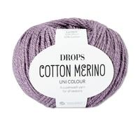 Frida's Wollhaus Drops 50 g Cotton Merino superwash Schurwolle Baumwolle Öko-Tex Wolle Garn Stricken Häkeln (23 | Lavendel)