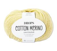 Frida's Wollhaus Drops 50 g Cotton Merino superwash Schurwolle Baumwolle Öko-Tex Wolle Garn Stricken Häkeln (17 | Vanille)