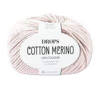 Frida's Wollhaus Drops 50 g Cotton Merino superwash Schurwolle Baumwolle Öko-Tex Wolle Garn Stricken Häkeln (28 | Puder)