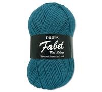 Frida's Wollhaus Drops 50 g Fabel Sockenwolle Schurwolle superwash Garn Stricken Häkeln 45 Farben (108 | Königsblau)