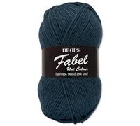 Frida's Wollhaus Drops 50 g Fabel Sockenwolle Schurwolle superwash Garn Stricken Häkeln 45 Farben (107 | Blau)