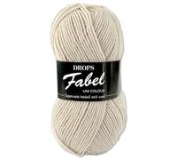 Frida's Wollhaus Drops 50 g Fabel Sockenwolle Schurwolle superwash Garn Stricken Häkeln 45 Farben (121 | Weizen)