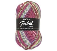 Frida's Wollhaus Drops 50 g Fabel Sockenwolle Schurwolle superwash Garn Stricken Häkeln 45 Farben (161 | Pink Dream)