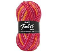Frida's Wollhaus Drops 50 g Fabel Sockenwolle Schurwolle superwash Garn Stricken Häkeln 45 Farben (310 | Sunset)