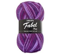 Frida's Wollhaus Drops 50 g Fabel Sockenwolle Schurwolle superwash Garn Stricken Häkeln 45 Farben (330 | Berry Dreams)
