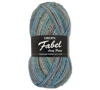 Frida's Wollhaus Drops 50 g Fabel Sockenwolle Schurwolle superwash Garn Stricken Häkeln 45 Farben (604 | Ocean View)