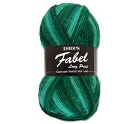 Frida's Wollhaus Drops 50 g Fabel Sockenwolle Schurwolle superwash Garn Stricken Häkeln 45 Farben (918 | Emerald City)