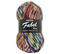 Frida's Wollhaus Drops 50 g Fabel Sockenwolle Schurwolle superwash Garn Stricken Häkeln 45 Farben (920 | Fantasieland)