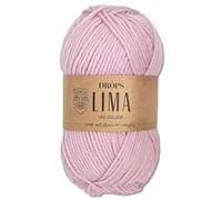 Frida's Wollhaus Drops 50 g Lima Uni Stricken Häkeln Schurwolle Alpaka Filzen 21 Farben (Uni 3145 | Puderrosa)