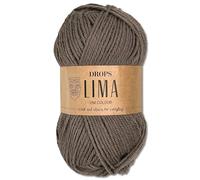 Frida's Wollhaus Drops 50 g Lima Uni Stricken Häkeln Schurwolle Alpaka Filzen 21 Farben (Uni 5310 | Taupe Grau)