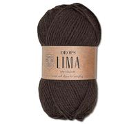 Frida's Wollhaus Drops 50 g Lima Uni Stricken Häkeln Schurwolle Alpaka Filzen 21 Farben (Uni 5610 | Taupe Dunkel)