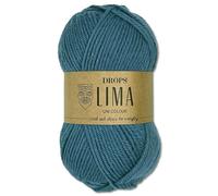 Frida's Wollhaus Drops 50 g Lima Uni Stricken Häkeln Schurwolle Alpaka Filzen 21 Farben (Uni 6235 | Jeansblau)