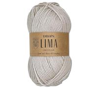 Frida's Wollhaus Drops 50 g Lima Uni Stricken Häkeln Schurwolle Alpaka Filzen 21 Farben (Uni 9025 | Kreide)