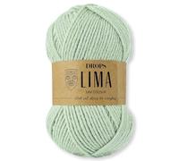 Frida's Wollhaus Drops 50 g Lima Uni und Mix Wolle Garn Stricken Häkeln Schurwolle Alpaka Filzen 36 Farben (Uni 9031 | Pistazieneis)