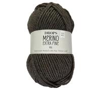 Frida's Wollhaus Drops 50 g Merino Extra Fine Mulesingfrei Waschbar Häkeln Stricken 46 Farben (mix 06 | Taupe)